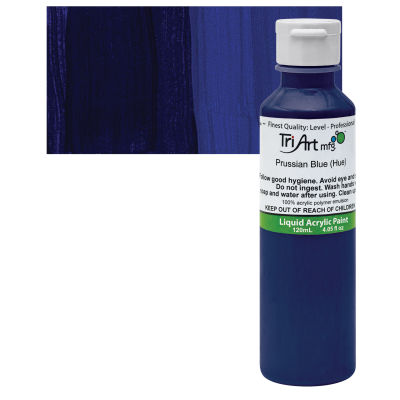 Tri-Art Liquid Artist Acrylics - Prussian Blue Hue, 120 ml bottle