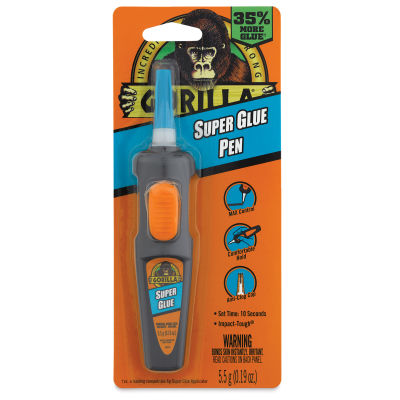 Gorilla Super Glue - Pen, 0.2 oz (Front of package)