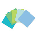 Post-it Recycled Super Sticky Notes - Oasis Collection, 3" x 3", Pkg of 5