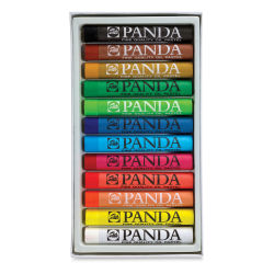 Royal Talens Panda Oil Pastels - Set of 12, Assorted Colors (set contents)