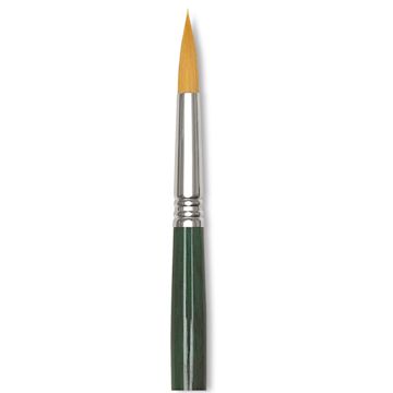 Open in modal - Escoda Barroco Toray Gold Synthetic Brush - Round, Long Handle, 5/0