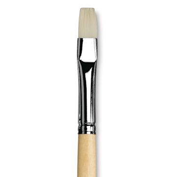 Open in modal - Da Vinci Top Acryl Synthetic Brush - Bright, Long Handle, Size 8 close up