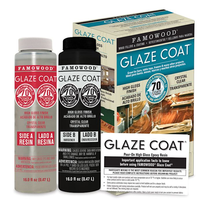 Famowood Glaze Coat Clear Epoxy Kit, Quart BLICK Art Materials