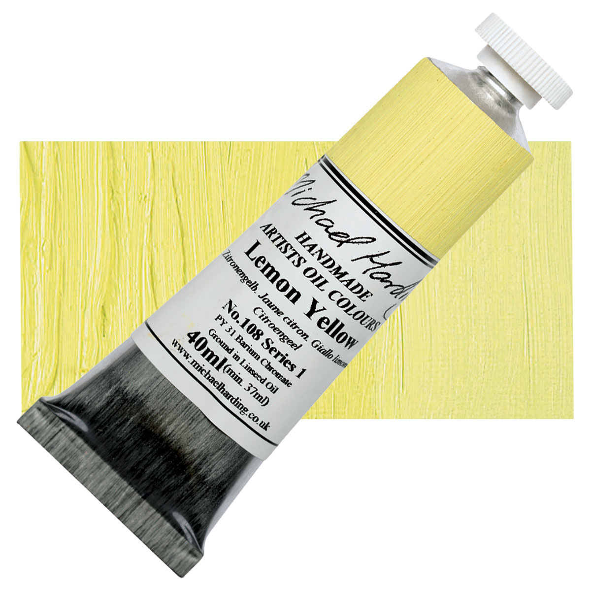 lemon yellow oil paint color