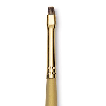 Open in modal - Princeton Synthetic Mongoose Brush - Bright, Long Handle, Size 2 close up