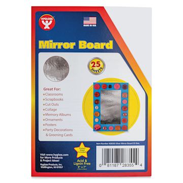 Open in modal - Mirror Boards - 5" x 7", Silver, 25 Sheets