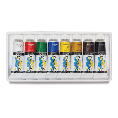 Daler-Rowney System3 Acrylics - Selection Set, 8 Colors, 75 ml tubes