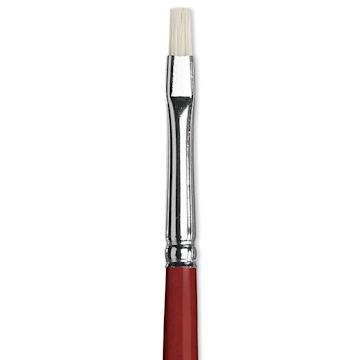 Open in modal - Da Vinci Maestro 2 Hog Bristle Brush - Bright, Long Handle, Size 2 close up