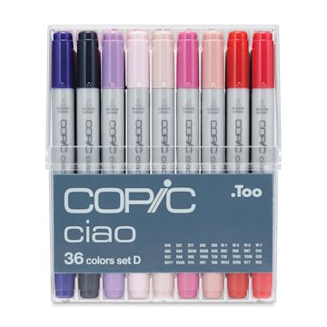 Open in modal - Copic Ciao Double Ended Marker Set - Set D, Set of 36