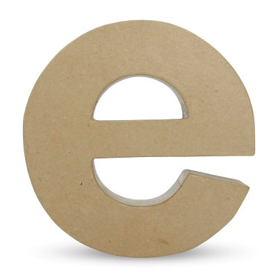 DecoPatch Paper Mache Funny Letter - E, Lowercase, 8-1/2" W x 9" H x 2" D