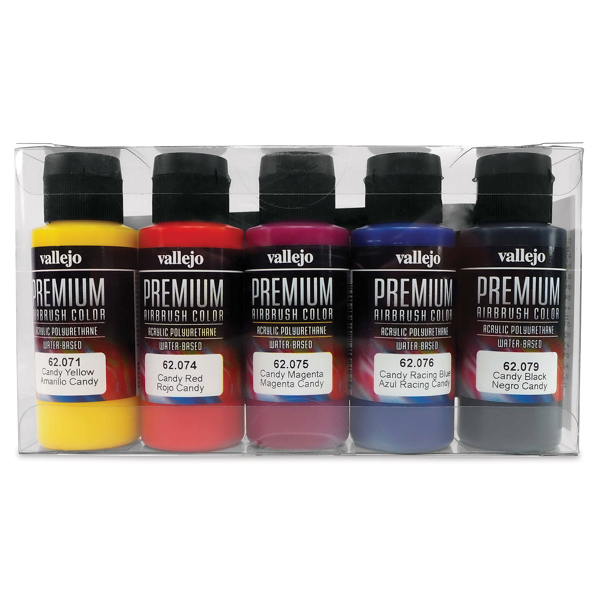 Vallejo Premium Airbrush Paint : Set Of 5 : Candy Colors Colors