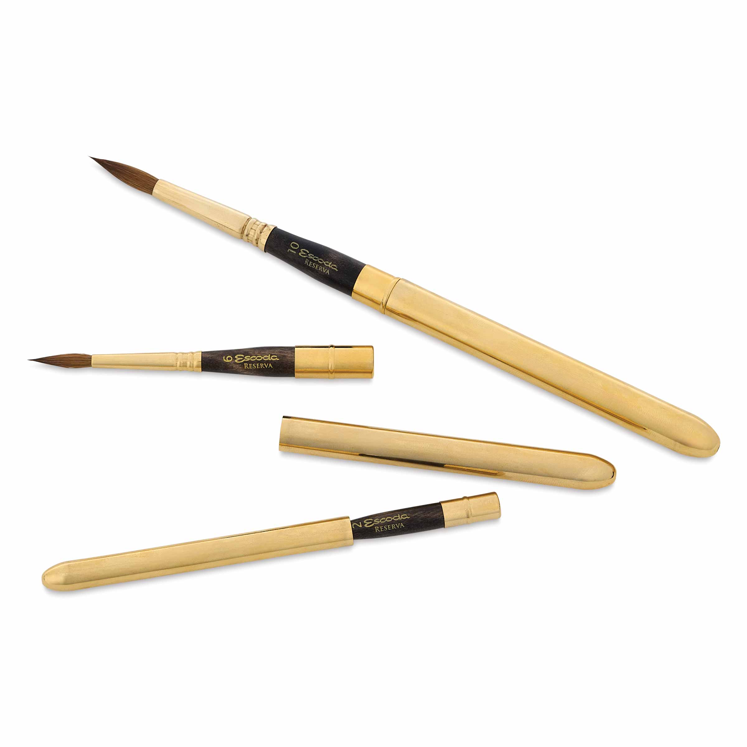 Escoda Reserva Kolinsky-Tajmyr Pocket Brushes and Set | BLICK Art