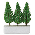 Schulcz Scale Model Trees - Leafy Tree, Plastic Trunk, 75 mm, Pkg of 3