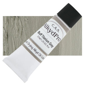 CAS AlkydPro Fast-Drying Alkyd Oil Color - Buff Titanium Gray, 37 ml tube