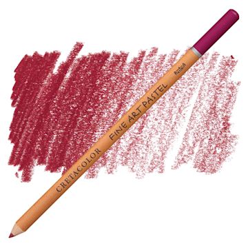 Open in modal - Cretacolor Fine Art Pastel Pencil - Ruby pencil and swatch