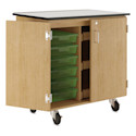 Diversified Spaces Write-n-Roll Cabinet - Oak/Lime