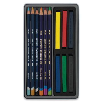 Derwent Watercolor Pencil Set - Assorted Colors, Tin Box , Set of 24