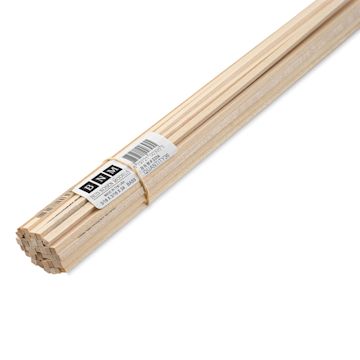 Open in modal - Bud Nosen Basswood Sticks - 3/16" x 3/16" x 24", 36 Sticks - close-up