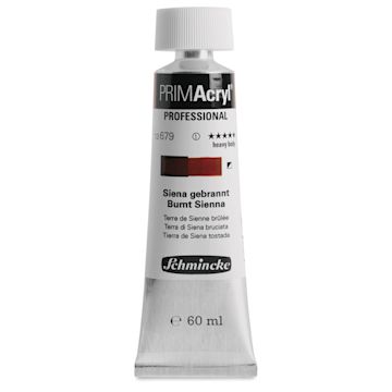 Open in modal - Schmincke Primacryl Professional Acrylic Paint - Burnt Sienna, 60 ml Tube