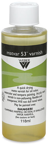 Weber Matvar 53 Varnish - Front of 4 oz Bottle
