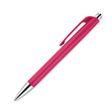Caran d'Ache Infinite Ball Point Pen - Ruby Pink, Blue Ink