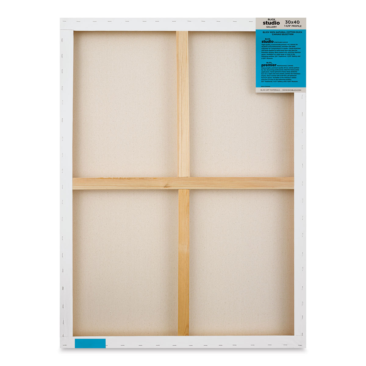 Blick Studio Stretched Cotton Canvas - Museum Profile, 6 x 6, Pkg of 4