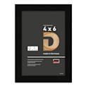 Deha Design Fontana Wood Frame - with Easel Back, Black, 4" x 6"
