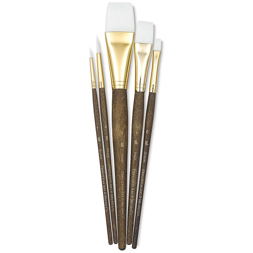 Princeton Short White Taklon Brush Set (4)