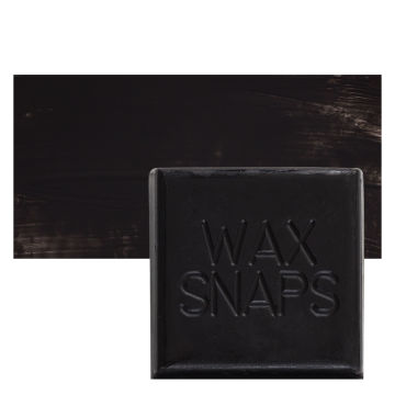 Enkaustikos Wax Snaps Encaustic Paints - Mars Black, 40 ml, Cake with Swatch