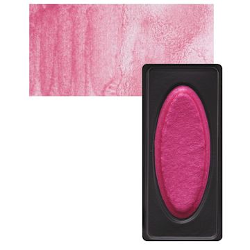 Open in modal - Richeson Collegiate Semi-Moist Metallic Watercolor - Pink and swatch
