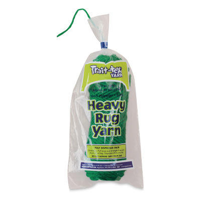 Trait-Tex Heavy Polyester Rug Yarn - 1.37 oz, 3-Ply, 60 yd, Christmas Green