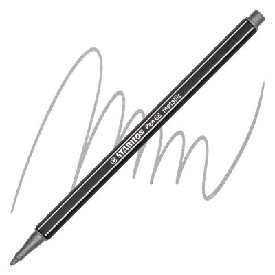 Stabilo Pen 68 Metallic Pen - Silver