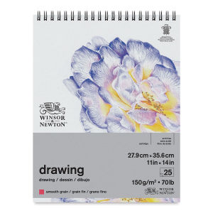 Winsor & Newton Drawing Pad - 11" x 14", Smooth (front of pad)