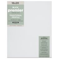 Blick Premier Stretched Cotton Canvas - Traditional Profile, Back-Stapled, 16" x 20"