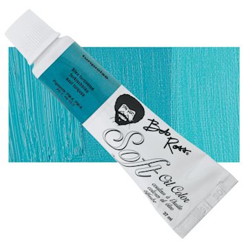 Open in modal - Bob Ross Soft Oil Color - Turquoise, 1.25 oz tube and swatch