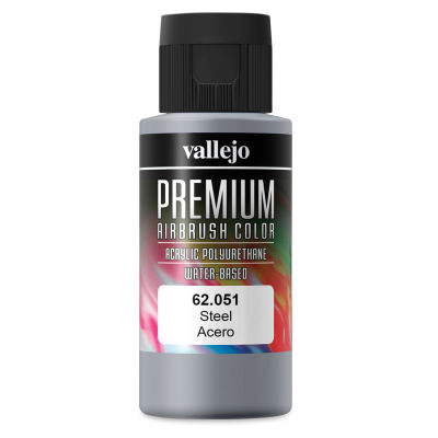 Vallejo Premium Airbrush Colors - 60 ml, Steel