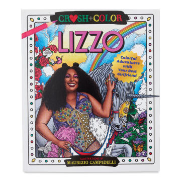 Crush + Color Celebrity Coloring Book - Lizzo (front cover)