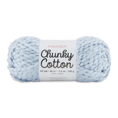 Premier Yarn Chunky Cotton Yarn - Sky Blue, 50 yards