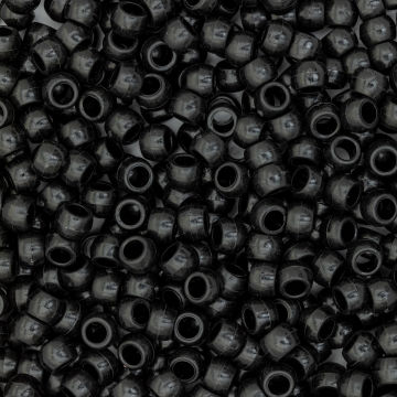 Opaque Black Pony Beads