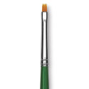 Blick Golden Taklon Brush - Bright, Long Handle, Size 1