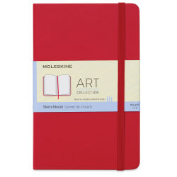 Moleskine Art Collection Sketchbook - Scarlet Red, Medium (front)