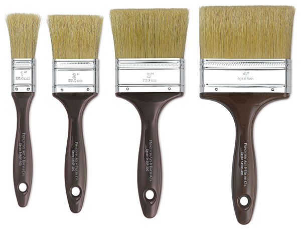 Osborn 0007015100 Varnish Brush, 1 in China Bristle Brush, Wood Handle,  Enamels, Epoxy Coating, Oil Paints, Shellacs, Stains