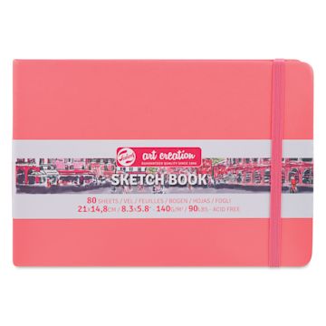 Open in modal - Royal Talens Art Creations Sketchbook - 5.8" x 8.3", Coral Red, front