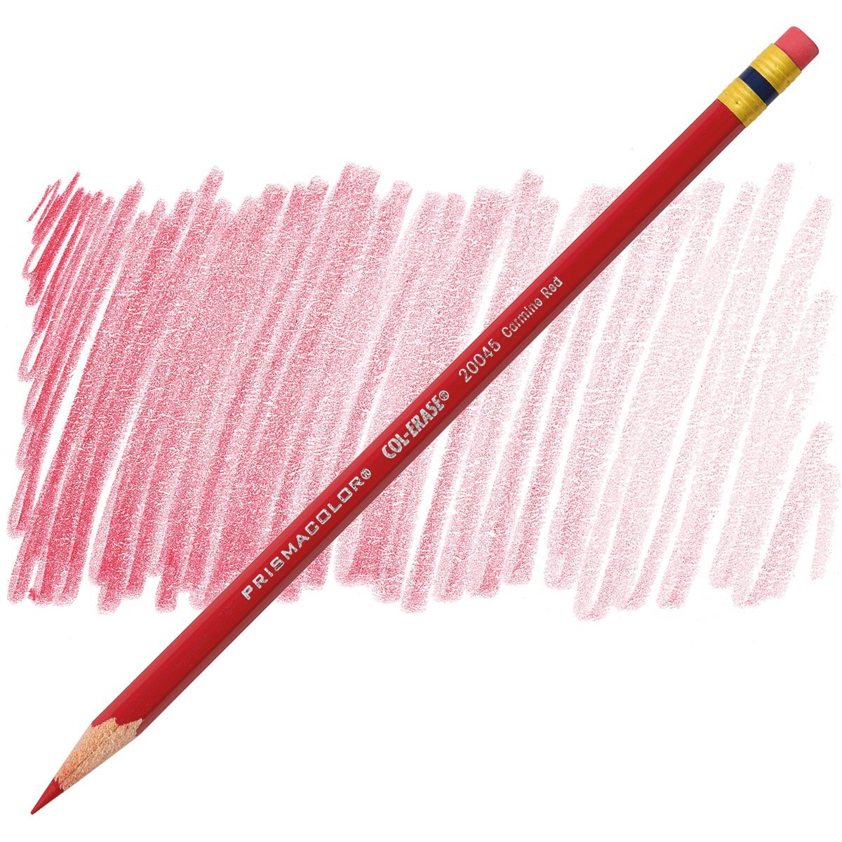 Prismacolor® Col-Erase Pencil with Eraser, 0.7 mm, 2B, Carmine Red