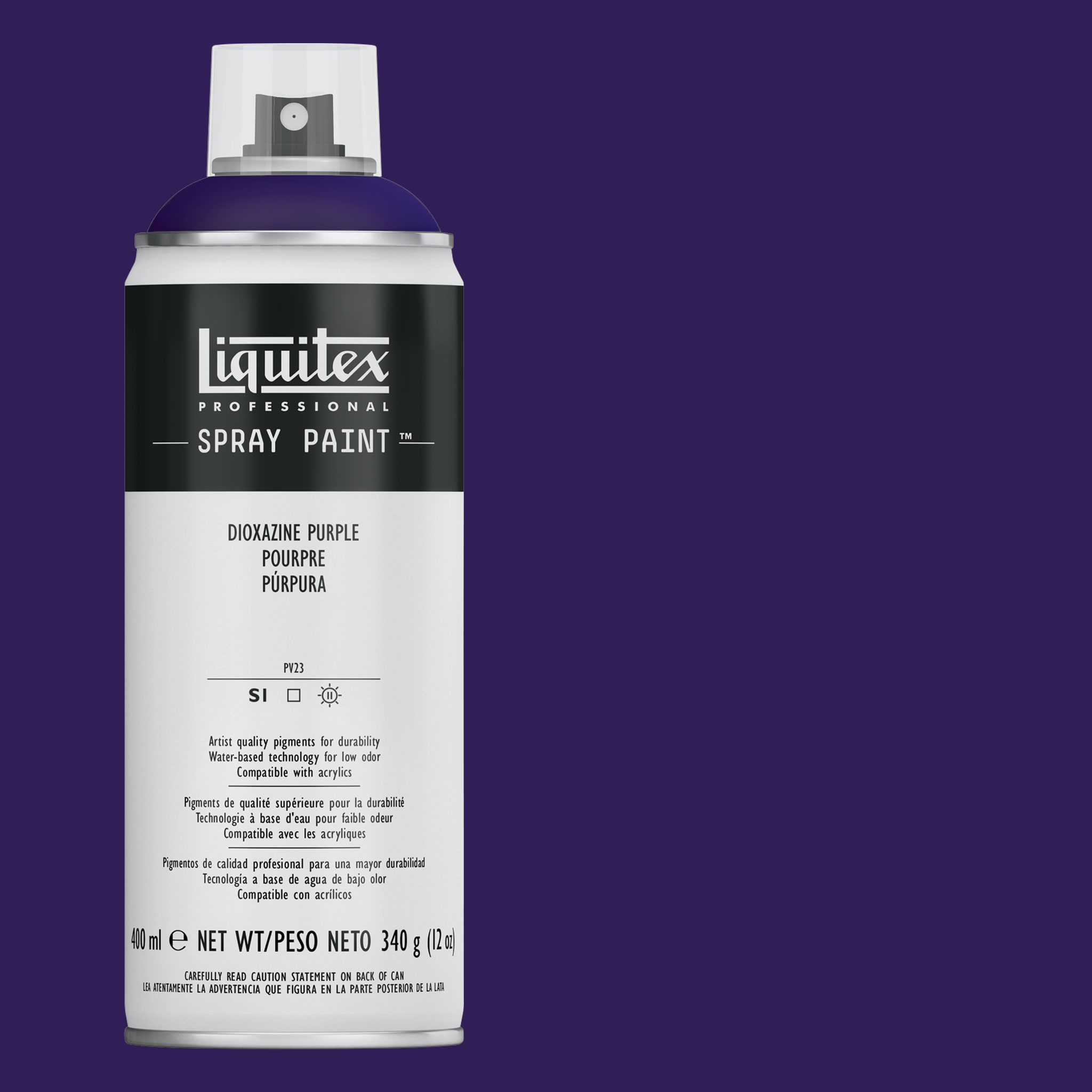 Liquitex Professional Spray Paint 400ml Can - Dioxazine Purple