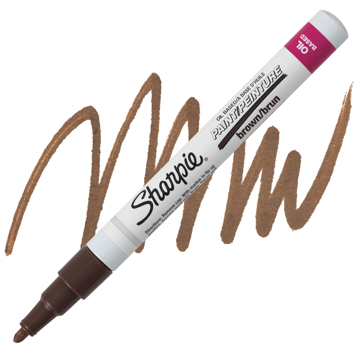 Sharpie OilBased Paint Marker Brown, Fine Point BLICK Art Materials