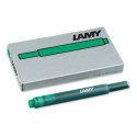 Lamy T10 Giant Ink Cartridges - Green, Pkg of 5