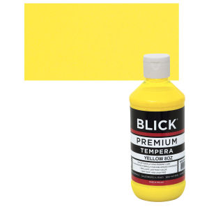 Blick Premium Grade Tempera - Yellow, 8 oz bottle