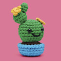 The Woobles Beginner Crochet Amigurumi Kit - Sidney the Prickly Pear