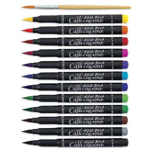 Manuscript Calli-Creative Aqua Brush Markers, 12ct.